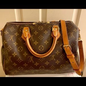 100 % Authentic LV Speedy 30 Monogram With Strap